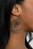 Paparazzi "Sunny Equinox" Red Earrings Paparazzi Jewelry