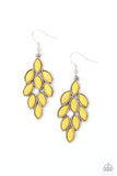 Paparazzi "Flamboyant Foliage" Yellow Earrings Paparazzi Jewelry