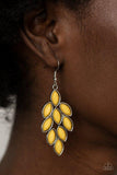 Paparazzi "Flamboyant Foliage" Yellow Earrings Paparazzi Jewelry
