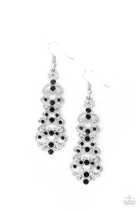 Paparazzi "Diva Decorum" Black Earrings Paparazzi Jewelry