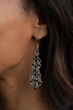 Paparazzi "Diva Decorum" Black Earrings Paparazzi Jewelry