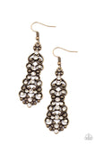 Paparazzi "Diva Decorum" Brass Earrings Paparazzi Jewelry