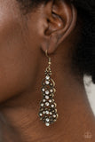 Paparazzi "Diva Decorum" Brass Earrings Paparazzi Jewelry