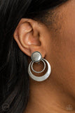 Paparazzi "Refined Ruffles" Silver Clip On Earrings Paparazzi Jewelry