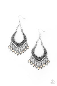 Paparazzi "Sahara Fiesta" White Earrings Paparazzi Jewelry