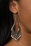 Paparazzi "Sahara Fiesta" White Earrings Paparazzi Jewelry