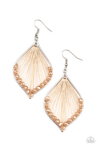 Paparazzi "Pulling On My Harp Strings" Brown Earrings Paparazzi Jewelry