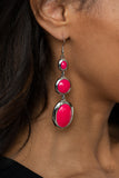 Paparazzi "Retro Reality" Pink Earrings Paparazzi Jewelry