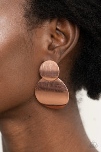 Paparazzi "Here Today, GOING Tomorrow" Copper Post Earrings Paparazzi Jewelry