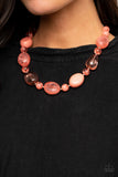 Paparazzi "STAYCATION Stunner" Orange Necklace & Earring Set Paparazzi Jewelry