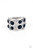 Paparazzi "High Roller Royale" Blue Ring Paparazzi Jewelry