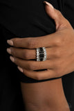 Paparazzi "CACHE Value" Black Ring Paparazzi Jewelry