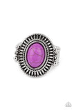 Paparazzi "BADLANDS To The Bone" Purple Ring Paparazzi Jewelry