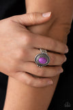 Paparazzi "BADLANDS To The Bone" Purple Ring Paparazzi Jewelry