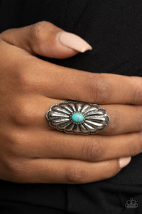 Paparazzi "Cottage Couture" Blue Ring Paparazzi Jewelry