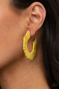 Paparazzi "Fabulously Fiesta" Yellow Earrings Paparazzi Jewelry