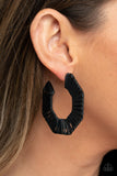 Paparazzi "Fabulously Fiesta" Black Earrings Paparazzi Jewelry