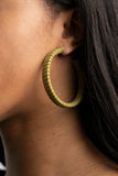 Paparazzi "Suede Parade" Green Post Earrings Paparazzi Jewelry