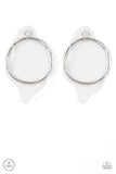Paparazzi "Clear The Way" White Post Earrings Paparazzi Jewelry