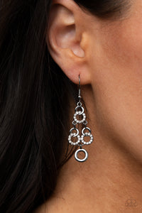 Paparazzi "Luminously Linked" Black Earrings Paparazzi Jewelry