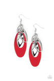 Paparazzi "Ambitious Allure" Red Earrings Paparazzi Jewelry