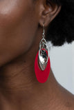 Paparazzi "Ambitious Allure" Red Earrings Paparazzi Jewelry