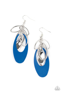 Paparazzi "Ambitious Allure" Blue Earrings Paparazzi Jewelry