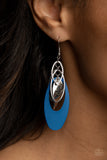 Paparazzi "Ambitious Allure" Blue Earrings Paparazzi Jewelry