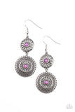 Paparazzi "Keep It WHEEL" Purple Earrings Paparazzi Jewelry