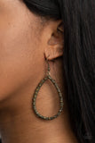Paparazzi "Standout Sparkle" Brass Earrings Paparazzi Jewelry