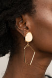 Paparazzi "Retro Reverie" Gold Clip On Earrings Paparazzi Jewelry