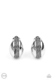 Paparazzi "Classic Curves" Silver Clip On Earrings Paparazzi Jewelry