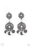 Paparazzi "A DREAMCATCHER Come True" Pink Clip On Earrings Paparazzi Jewelry