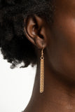 Paparazzi "Metallic Merger" Gold Necklace & Earring Set Paparazzi Jewelry