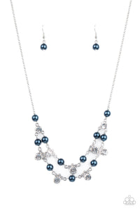 Paparazzi "Royal Announcement" Blue Necklace & Earring Set Paparazzi Jewelry