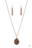 Paparazzi "Wearable Wildflowers" Copper Necklace & Earring Set Paparazzi Jewelry