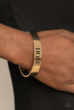 Paparazzi "Hope Makes The World Go Round" Gold Bracelet Paparazzi Jewelry