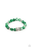 Paparazzi "Soothes The Soul" Green Bracelet Paparazzi Jewelry
