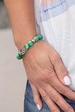 Paparazzi "Soothes The Soul" Green Bracelet Paparazzi Jewelry