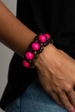 Paparazzi "Tropical Temptations" Pink Bracelet Paparazzi Jewelry