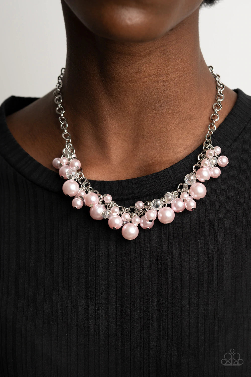 Jumbo Pink Pearl Necklace