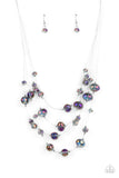 Paparazzi "Cosmic Real Estate" Multi OIL SPILL Necklace & Earring Set Paparazzi Jewelry