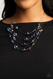 Paparazzi "Cosmic Real Estate" Multi OIL SPILL Necklace & Earring Set Paparazzi Jewelry