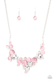 Paparazzi "Fairytale Affair" Pink Necklace & Earring Set Paparazzi Jewelry