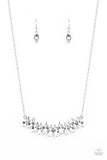 Paparazzi "Icy Intensity" White Necklace & Earring Set Paparazzi Jewelry