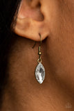 Paparazzi "Icy Intensity" Brass Necklace & Earring Set Paparazzi Jewelry