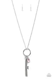 Paparazzi "Unlock Your Sparkle" Pink Necklace & Earring Set Paparazzi Jewelry