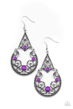 Paparazzi "Bohemian Ball" Purple Earrings Paparazzi Jewelry