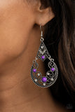 Paparazzi "Bohemian Ball" Purple Earrings Paparazzi Jewelry