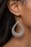 Paparazzi "A Hot Mesh" Silver Earrings Paparazzi Jewelry